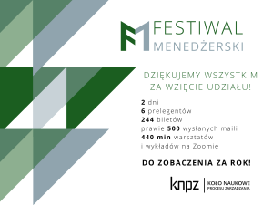 Kolejna edycja Festiwalu Menedżerskiego już za nami! 